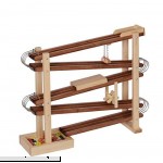 Amish-Made Deluxe Wooden Marble Flyer Racetrack Toy  B07L6S9S49